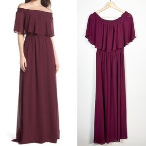 Show Me Your Mumu Women’s Hacienda Off The Shoulder Maxi Dress Size Large